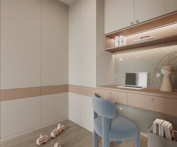 Modern Computer Desk And Chair-ID:336458927