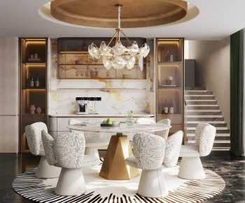 现代轻奢餐厅-3058484