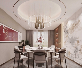 New Chinese Style Dining Room-ID:462429548