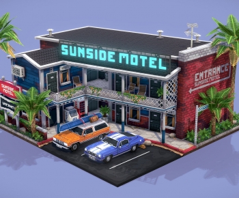 Modern Public Building-ID:666658937