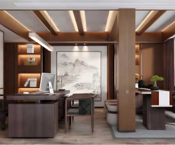 New Chinese Style Manager's Office-ID:434246062