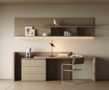 Modern Computer Desk And Chair-ID:506098997