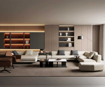 Modern A Living Room-ID:674613955