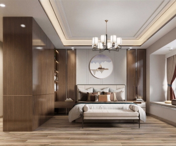 New Chinese Style Bedroom-ID:402904031