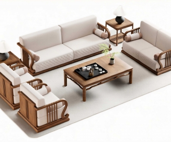 New Chinese Style Sofa Combination-ID:517712126