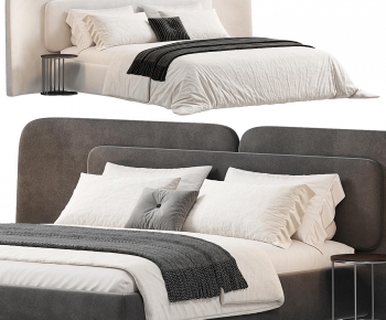 Modern Double Bed-ID:592004066