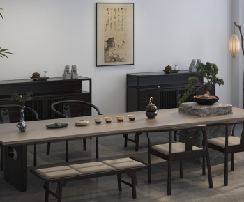 New Chinese Style Tea Tables And Chairs-ID:186243066