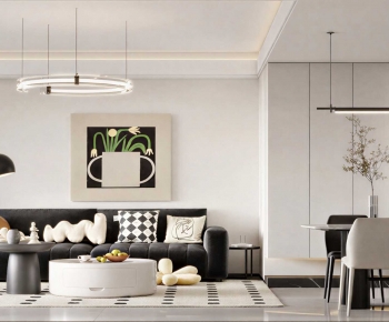 Modern A Living Room-ID:283374078