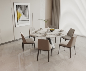 Modern Dining Table And Chairs-ID:713689381