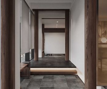 New Chinese Style Hallway-ID:594574933