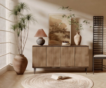 Wabi-sabi Style Side Cabinet-ID:452969115