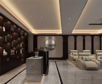 New Chinese Style Audiovisual Room-ID:580333951