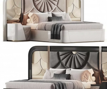 Modern Double Bed-ID:256897932