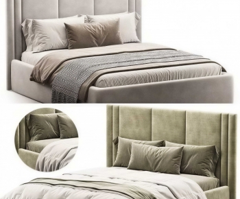 Modern Double Bed-ID:326392896