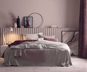 Modern Double Bed-ID:571558001