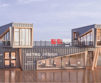 Modern Facade Element-ID:800812018