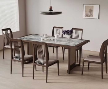 Modern Dining Table And Chairs-ID:642503983