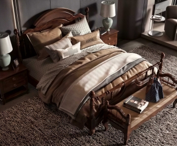 American Style Double Bed-ID:340907104