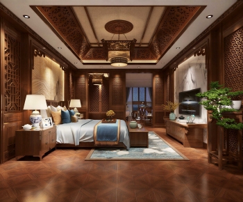 New Chinese Style Bedroom-ID:778093105