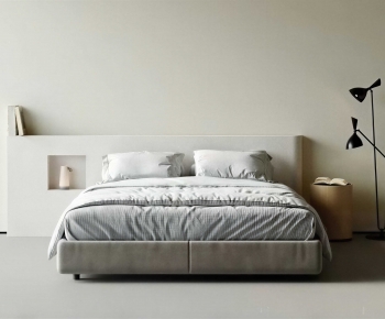 Modern Double Bed-ID:655989626