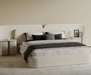 Modern Double Bed-ID:786000978