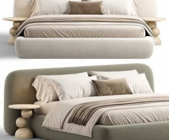Modern Double Bed-ID:707403909