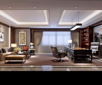 New Chinese Style Manager's Office-ID:413336995