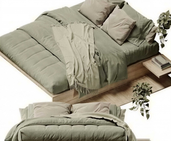 Modern Double Bed-ID:960088013