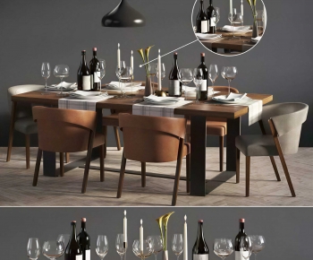 Modern Dining Table And Chairs-ID:195703037