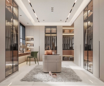 Modern Clothes Storage Area-ID:411503083