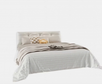Modern Double Bed-ID:934674981