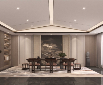 New Chinese Style Tea House-ID:982430936