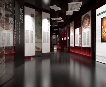 New Chinese Style Exhibition Hall-ID:677779915
