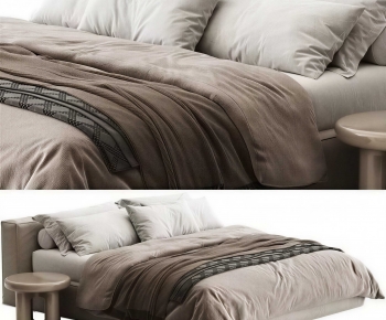 Modern Double Bed-ID:672041895