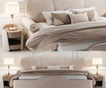 Modern Double Bed-ID:477400069