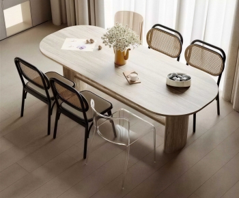 Modern Dining Table And Chairs-ID:162097934