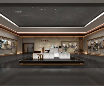 New Chinese Style Exhibition Hall-ID:208388097