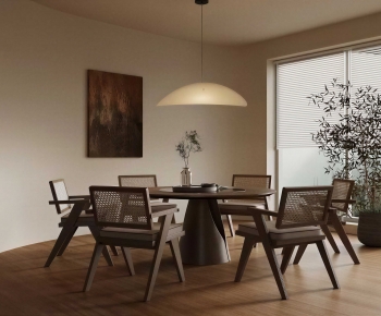 Wabi-sabi Style Dining Table And Chairs-ID:933793077