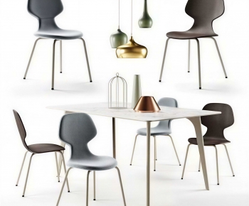 Modern Dining Table And Chairs-ID:401922942