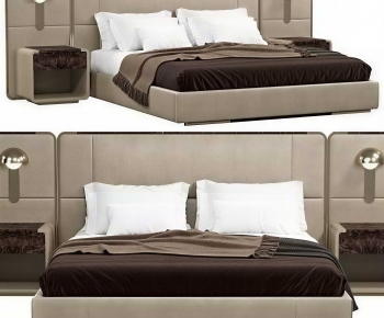 Modern Double Bed-ID:604454999