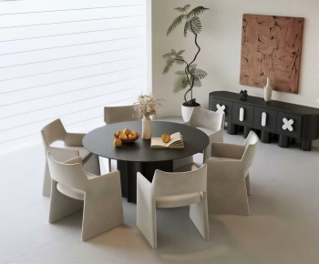 Modern Dining Table And Chairs-ID:396927123