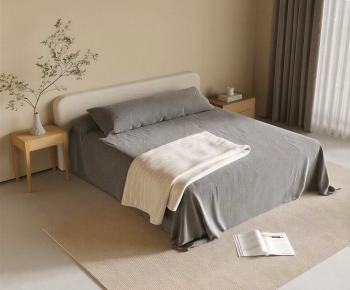 Modern Double Bed-ID:700643061