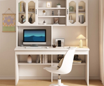 Modern Computer Desk And Chair-ID:104583027