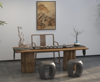 New Chinese Style Tea Tables And Chairs-ID:256063942