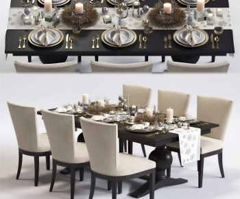 Modern Dining Table And Chairs-ID:657758004