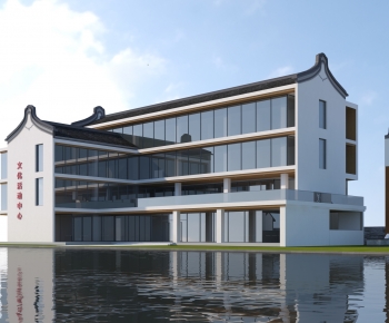 New Chinese Style Public Building-ID:544533977