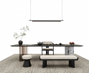 New Chinese Style Tea Tables And Chairs-ID:600651989