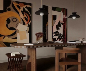 Modern Dining Table And Chairs-ID:585982085