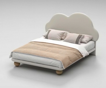 Modern Double Bed-ID:595997109