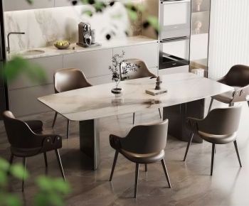 Modern Dining Table And Chairs-ID:626444106